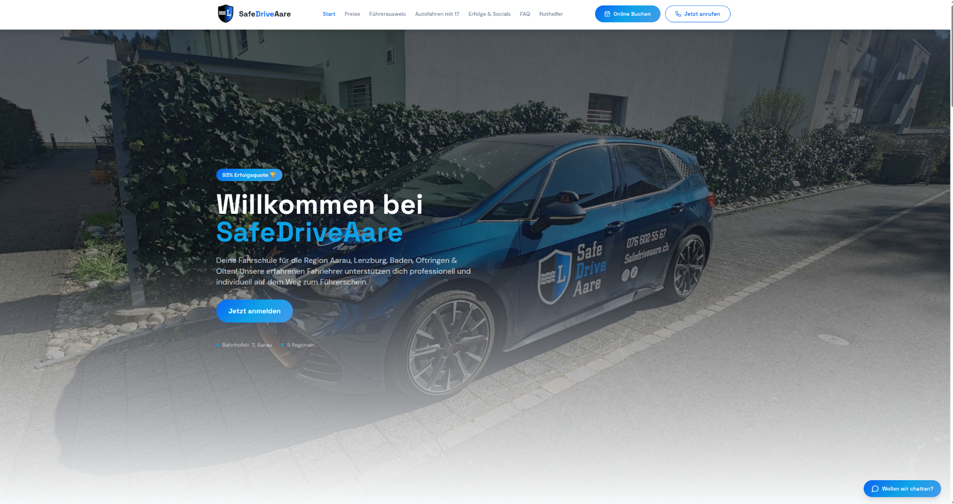 SafeDriveAare, Projekt von nurweb